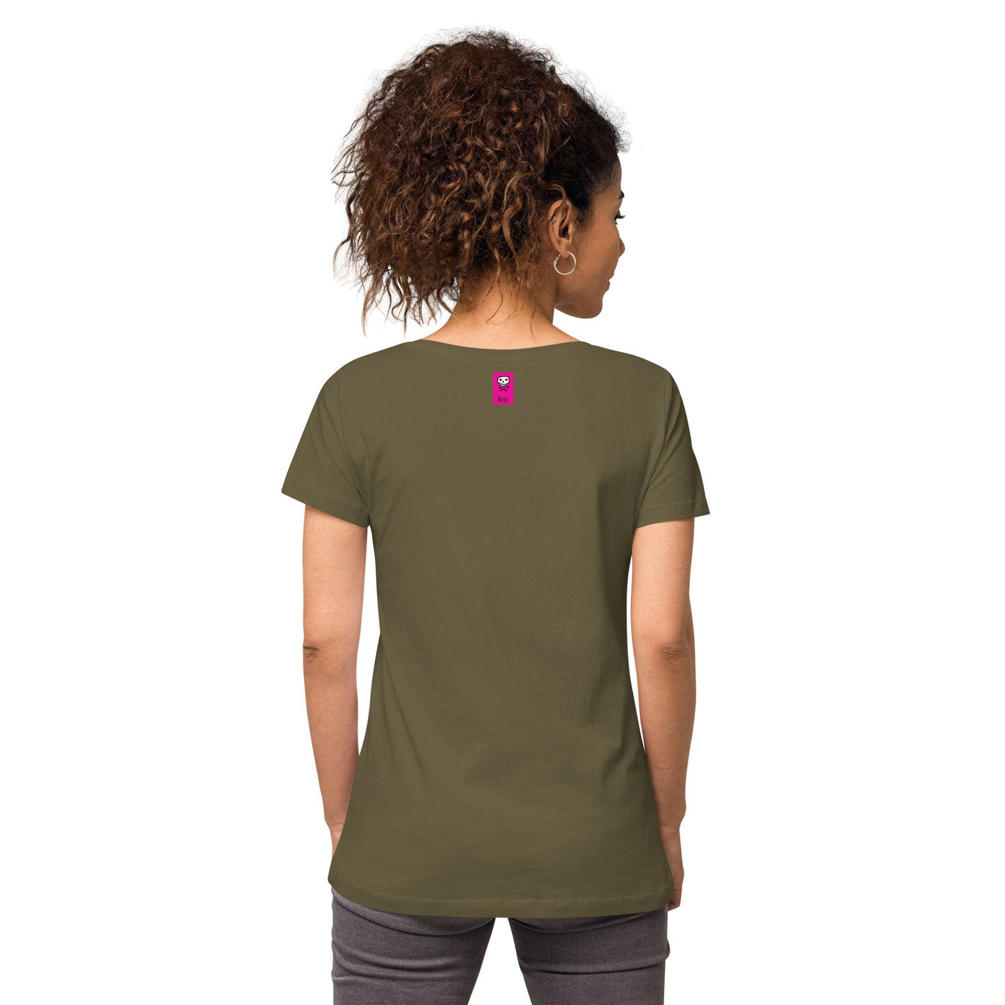 ST. LUAPI | Damen-T-Shirt mit V-Ausschnitt